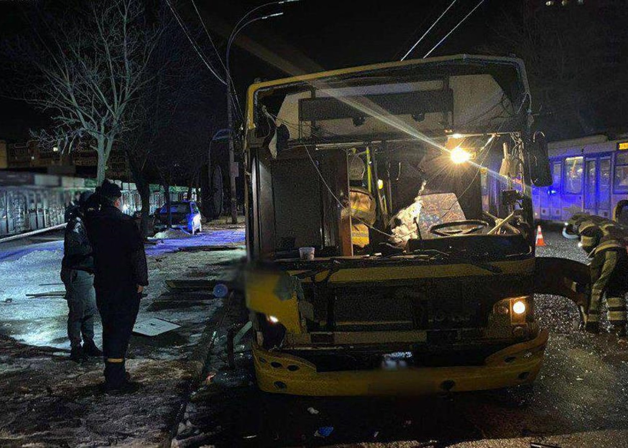 В Києві вибухнув пасажирський автобус